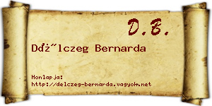 Délczeg Bernarda névjegykártya